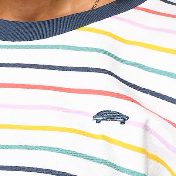Vans Pool Party Stripe Boxy T-Shirt - Picture 6 of 7